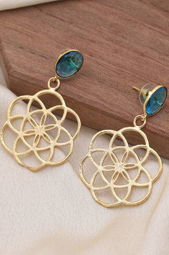 Sky blue color amrapali earrings