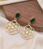 Green color amrapali earrings