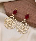 Maroon color amrapali earrings