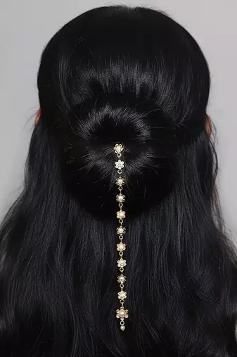 Gold color hair pin