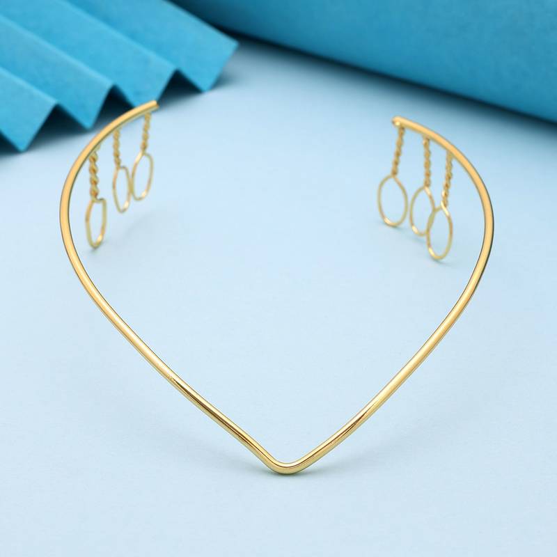 Gold color hair crown