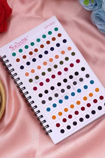 Assorted color plain mini bindi book for women & girls- total pieces- 960