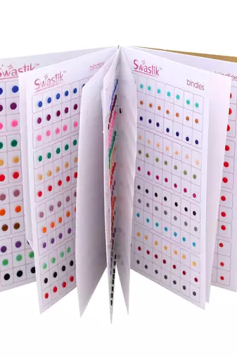 Assorted color plain mini bindi book for women & girls- total pieces- 960