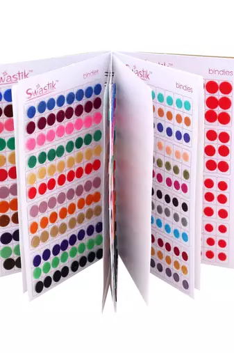 Assorted color plain big bindi book for women & girls- total pieces- 960