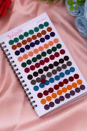Assorted color plain big bindi book for women & girls- total pieces- 960