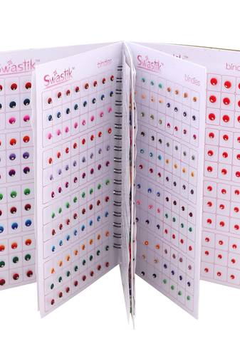 Assorted color bindi book for women & girls- total pieces- 960