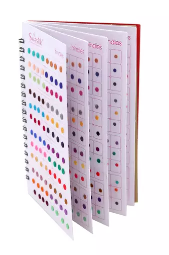 Assorted color plain mini bindi book for women & girls- total pieces- 576
