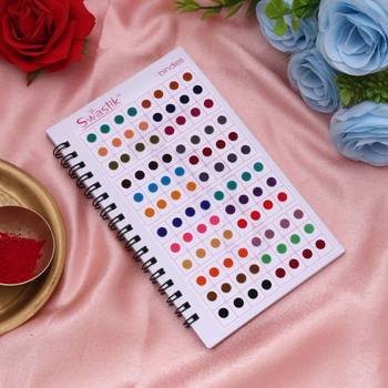 Assorted color plain small bindi book for women & girls- total pieces- 576 2