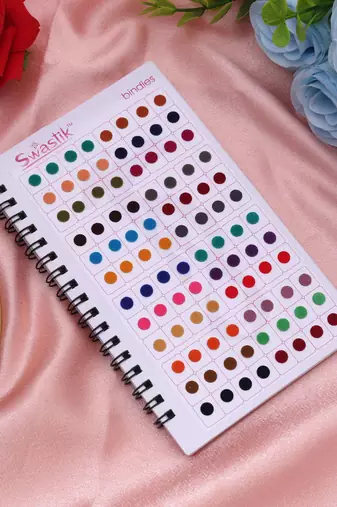 Assorted color plain small bindi book for women & girls- total pieces- 576