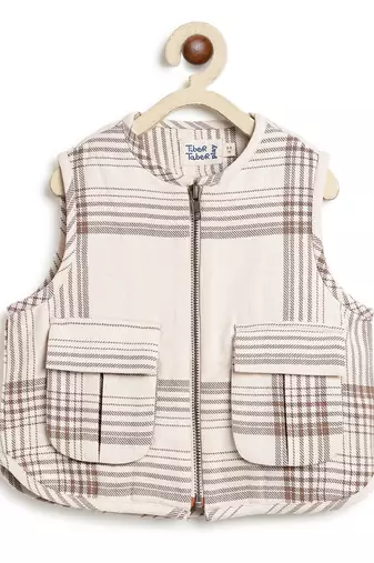 Beige cotton jacket