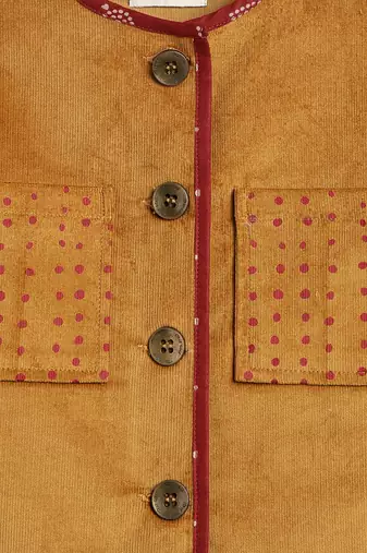 Yellow corduroy jacket