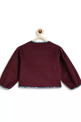 Maroon corduroy jacket