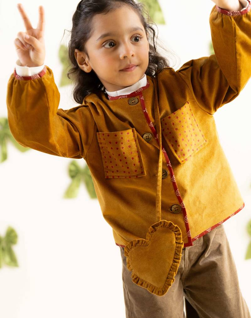 Yellow corduroy jacket