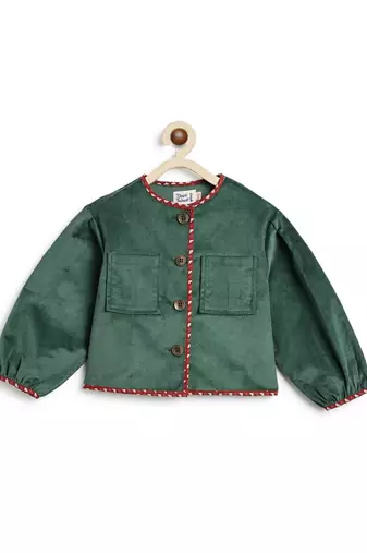 Green corduroy jacket