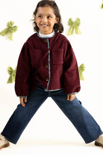 Maroon corduroy jacket
