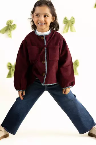 Maroon corduroy jacket