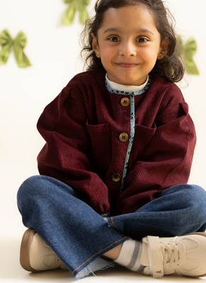 Maroon corduroy jacket 4