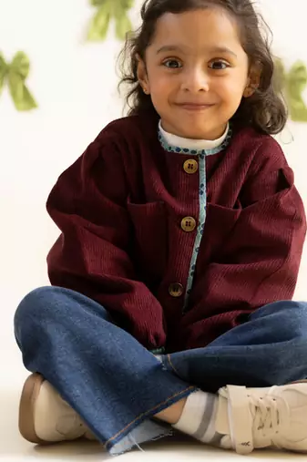 Maroon corduroy jacket