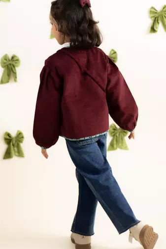 Maroon corduroy jacket