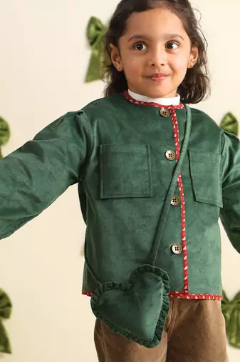 Green corduroy jacket