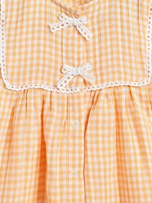 Orange cotton co ord set 4