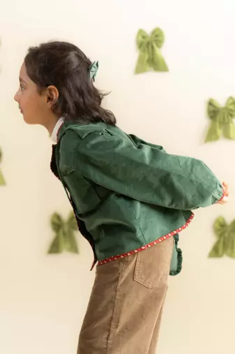 Green corduroy jacket