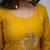 Yellow chanderi heavy thread embroidery work kurta pant set