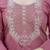 Dusty pink chanderi heavy thread embroidery work with printed dupatta kurta pant set