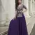 pruple organza silk embroidered palazzo suit set