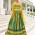 multicolor georgette lehenga set with choli and dupatta 