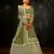green net lehenga set with choli and dupatta 