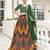 Multicolor georgette semi stitched lehenga choli with sequence & thread work