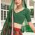 Multicolor georgette semi stitched lehenga choli with sequence & thread work