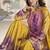 Yellow crerpe silk mirror work designer plazzo suit