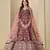 Red velvet anarkali suit with dupatta