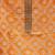 orange cotton embroidered dress material