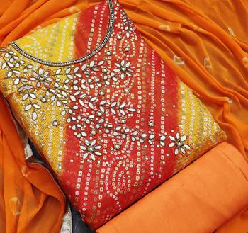 multicolor cotton hand embroidery dress material 2