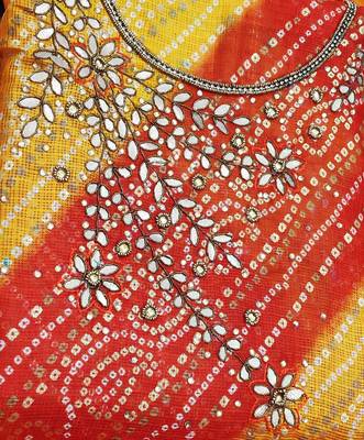 multicolor cotton hand embroidery dress material 4
