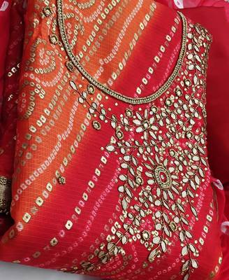 multicolor cotton hand embroidery dress material 4