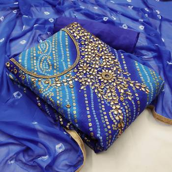 multicolor cotton hand embroidery dress material 1