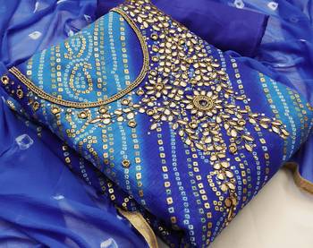 multicolor cotton hand embroidery dress material 3