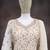 off white Thread georgette palazzo salwar suit