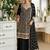 black Thread georgette palazzo salwar suit