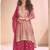 Rani pink  georgette embroidered palazzo suit