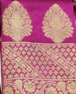 pink jacquard woven dress material 4