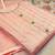 light pink chanderi hand embroidery dress material