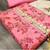 pink chanderi embroidered dress material
