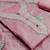 pink chanderi hand embroidery dress material