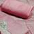 pink chanderi hand embroidery dress material