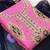 pink chanderi hand embroidery dress material